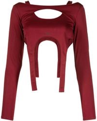 HELIOT EMIL - Layered Long-Sleeved Crop Top - Lyst