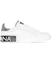 Dolce & Gabbana - Leather Portofino Sneakers - Lyst