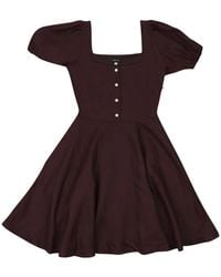 CALLIPYGIAN - Puff-Sleeve Mini Dress - Lyst
