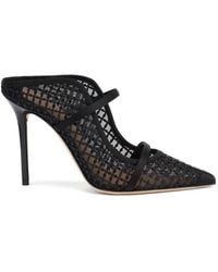 Malone Souliers - Maureen Sequin-Embellished Mesh Mules - Lyst
