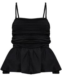 Gestuz - Erin Peplum Top Met Ruches - Lyst