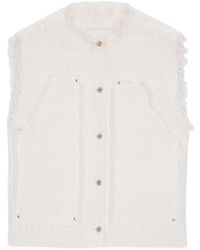 MSGM - Débardeur Boutonné À Bords Francs - Lyst