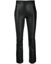 Stouls - Cropped-Hose Aus Leder - Lyst