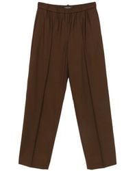Fabiana Filippi - Elasticated-Waist Pressed-Crease Trousers - Lyst