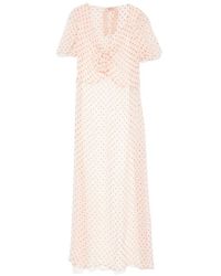 N°21 - Vestido Midi Con Motivo De Lunares - Lyst