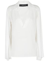 FEDERICA TOSI - V-Neck Blouse - Lyst