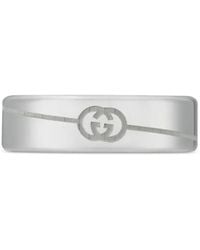Gucci - Sterling Interlocking G Ring - Lyst