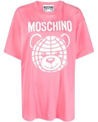 Moschino - Teddy Bear Logo-print T-shirt - Lyst