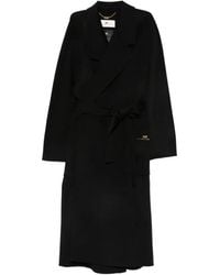 Elisabetta Franchi - Wool Long Coat - Lyst