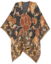 Pierre Louis Mascia - Pancake Abstract-Pattern Blanket-Stitch Cape - Lyst