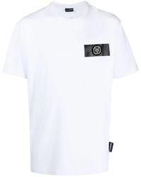 Philipp Plein - T-Shirt Mit Logo-Patch - Lyst