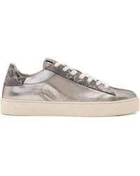 AllSaints - Metallic Panelled Sneakers - Lyst