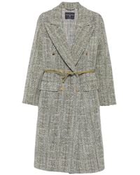 Ermanno Scervino - Herringbone Double-Breasted Coat - Lyst