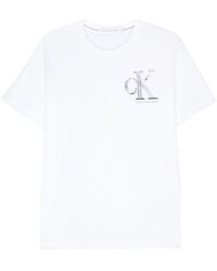 Calvin Klein - T-shirt Met Logoprint - Lyst