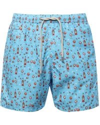 Mc2 Saint Barth - Pantalones cortos con motivo en jacquard - Lyst