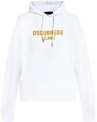 DSquared² - Logo-Print Hoodie - Lyst