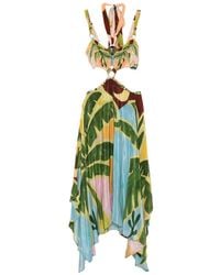 FARM Rio Ainika Tropical Splendor Mini Dress in Blue | Lyst
