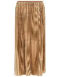 Fabiana Filippi - Pleated Print Skirt - Lyst