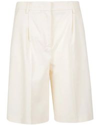Pinko - Pressed-Crease Tailored Shorts - Lyst