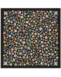 Dolce & Gabbana - Sjaal Met Bloemenprint - Lyst