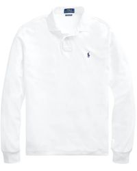 Polo Ralph Lauren - Logo-Embroidered Long-Sleeve Polo Shirt - Lyst