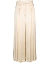 Liu Jo - Slits Creased Palazzo Pants - Lyst