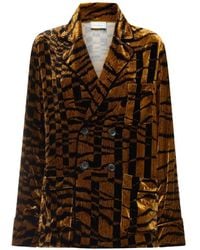Pierre Louis Mascia - Animal-Print Blazer - Lyst
