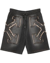 Off-White c/o Virgil Abloh - Arrow Shorts Met Patchwork - Lyst