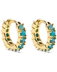 Ryenn's Eyes - Apatite Huggie-Hoop Earrings - Lyst
