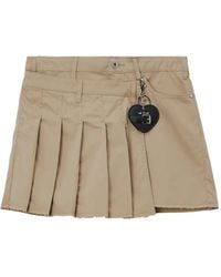 Musium Div. - Pleated Heart-Charm Shorts - Lyst