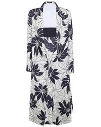 Ibrigu - Single-Breasted Floral-Print Coat - Lyst