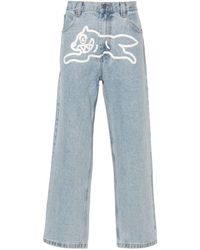 ICECREAM - Running-dog-print Mid-rise Jeans - Lyst
