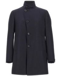 Tagliatore - Gordon Button-Up Wool Coat - Lyst