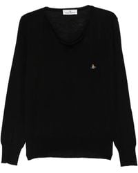 Vivienne Westwood - Orb-Embroidered Wool Top - Lyst