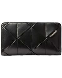 Calvin Klein - Quilted Logo-Plaque Wallet - Lyst