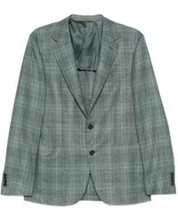 Canali - Blazer De Lana A Cuadros - Lyst