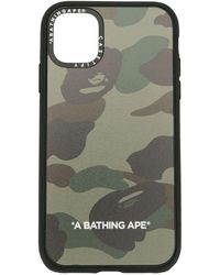 A Bathing Ape Camouflage Print Iphone 11 Cover - Green