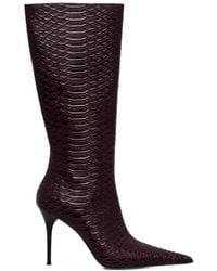 Jeffrey Campbell - Proposal Snakeskin-Effect Knee-High Boots - Lyst