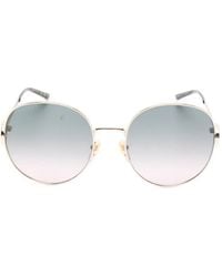 Gucci - Gg Logo Round Sunglasses - Lyst