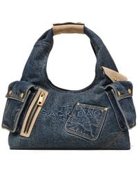 Marc Jacobs - The Denim Suede Cargo Sack Bag - Lyst