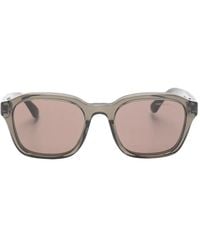 Emporio Armani - Sonnenbrille Mit Eckigem Gestell - Lyst
