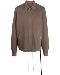 Rick Owens - Giacca-camicia con coulisse - Lyst