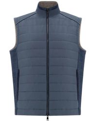 Paul & Shark - Gilet Matelassé Typhoon Platinum - Lyst