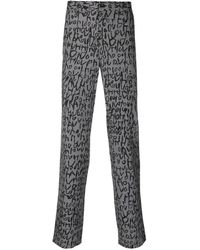 Comme des Garçons - Pantaloni Dritti A Quadri - Lyst