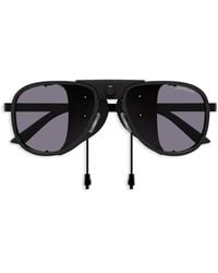 Montblanc - Side-Shields Pilot Sunglasses - Lyst