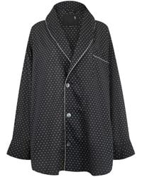 R13 - Polka-Dot Shawl-Lapel Shirt - Lyst