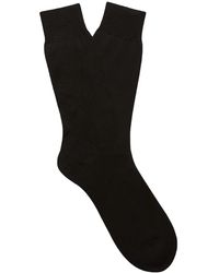 ZEGNA - Logo-Embroidered Socks - Lyst