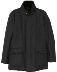 Moorer - Fur Collar Pocket Jacket - Lyst