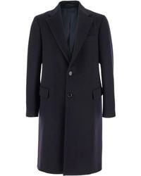 Lardini - Single-Breasted Wool Coat - Lyst