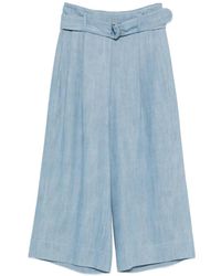Akris Punto - Belted Cropped Trousers - Lyst